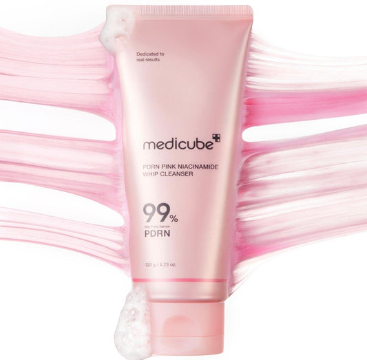 MEDICUBE PDRN Pink Niacinamide Whip Cleanser (120g)