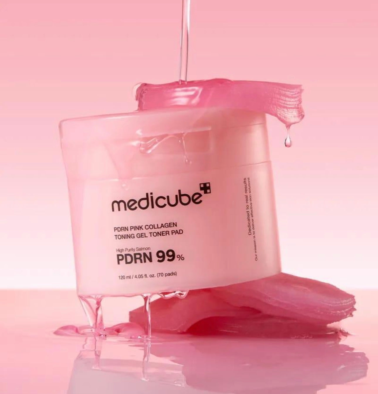 Medicube PDRN Pink Collagen Toning Gel Toner Pad (70 unidades / 120 ml)