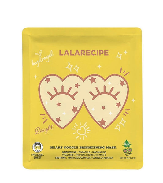LALARECIPE HEART GOGGLE BRIGHTENING MASK 10 PCS
