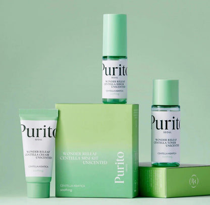 PURITO

Wonder Releaf Centella Mini Kit Unscented